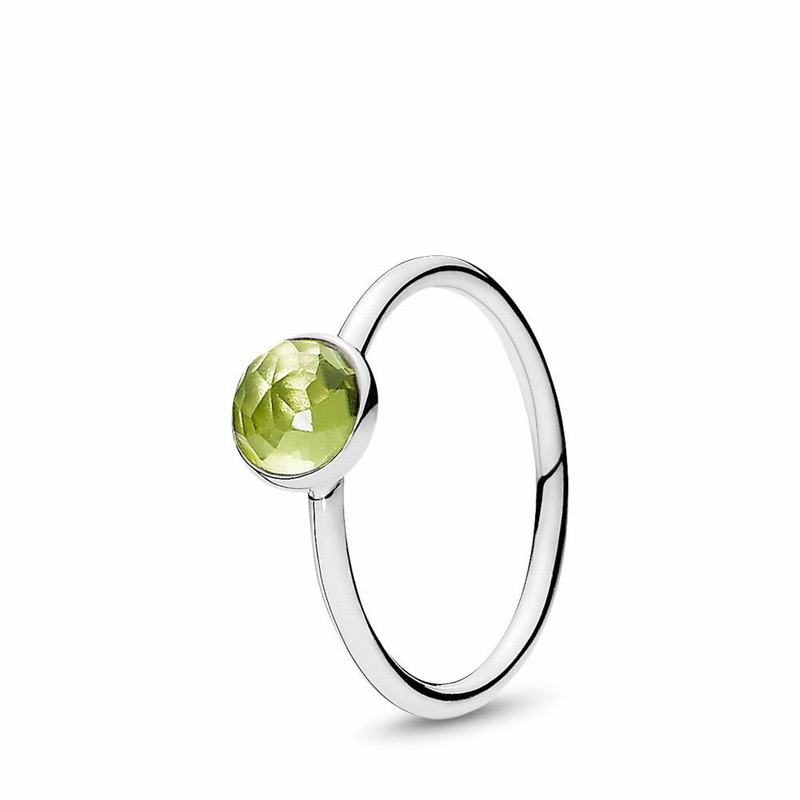 Pandora Australia August Droplet Ring - Sterling Silver | CZQNOT740